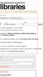 Mobile Screenshot of catalog.library.uarts.edu