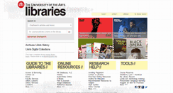 Desktop Screenshot of library.uarts.edu