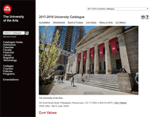 Tablet Screenshot of catalogue.uarts.edu